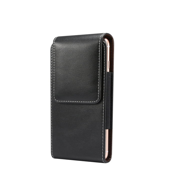 6.0 inch Universal Vertical Lambskin Texture Waist Bag  for iPhone XS Max, Galaxy S10+, Huawei P30 Pro