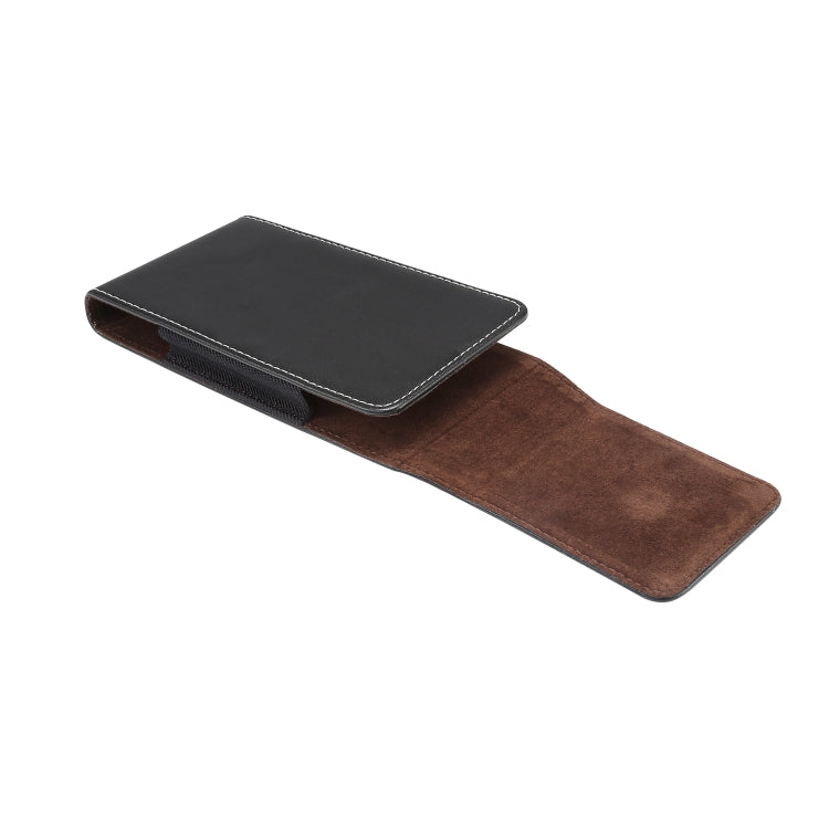 6.0 inch Universal Vertical Lambskin Texture Waist Bag  for iPhone XS Max, Galaxy S10+, Huawei P30 Pro