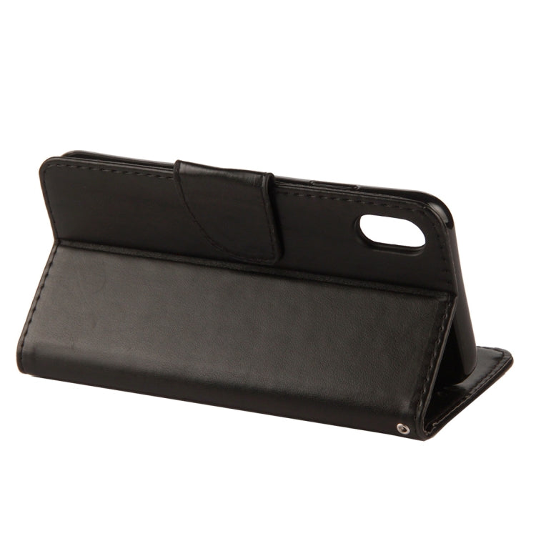 For iPhone XR Embossed Butterfly Pattern Horizontal Flip Leather Case with Card Slot & Holder & Wallet & Lanyard, For XR