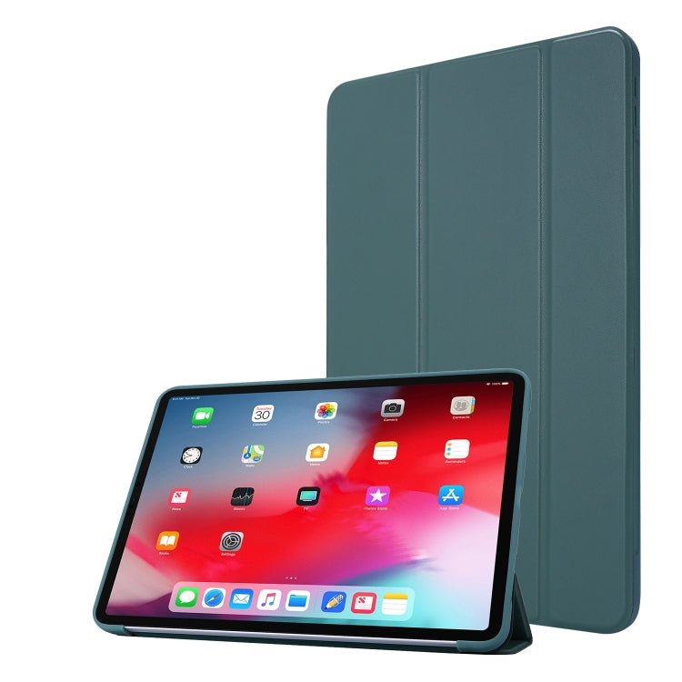 For iPad Pro 11 (2020) PC + PU Leather Tablet Case with Three-folding Holder