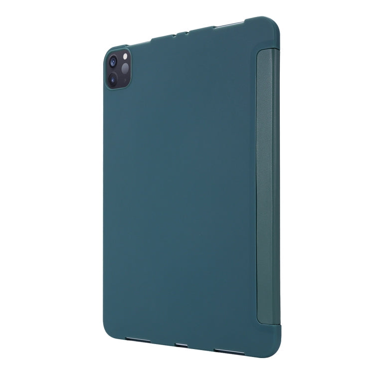 For iPad Pro 11 (2020) PC + PU Leather Tablet Case with Three-folding Holder