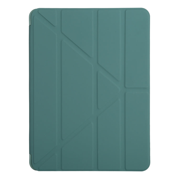 Millet Texture PU+ Silicone Full Coverage Leather Case with Multi-folding Holder for iPad Air (2020) 10.9 inch, For iPad Air (2020) 10.9 inch