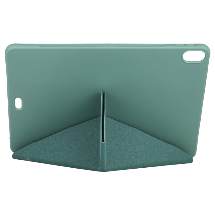 Millet Texture PU+ Silicone Full Coverage Leather Case with Multi-folding Holder for iPad Air (2020) 10.9 inch, For iPad Air (2020) 10.9 inch