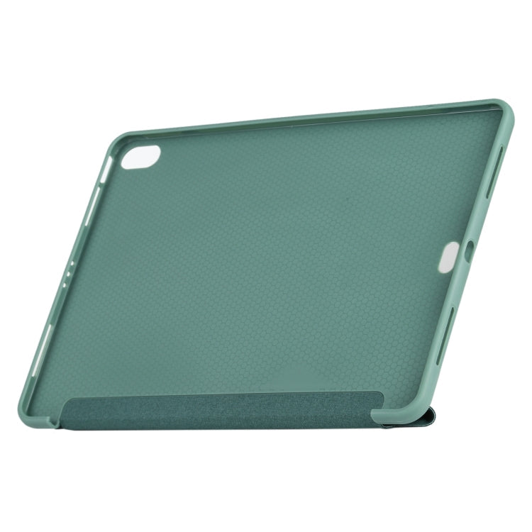 Millet Texture PU+ Silicone Full Coverage Leather Case with Multi-folding Holder for iPad Air (2020) 10.9 inch, For iPad Air (2020) 10.9 inch