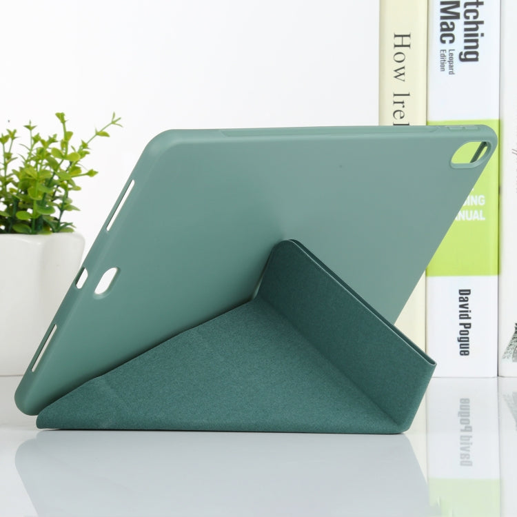 Millet Texture PU+ Silicone Full Coverage Leather Case with Multi-folding Holder for iPad Air (2020) 10.9 inch, For iPad Air (2020) 10.9 inch