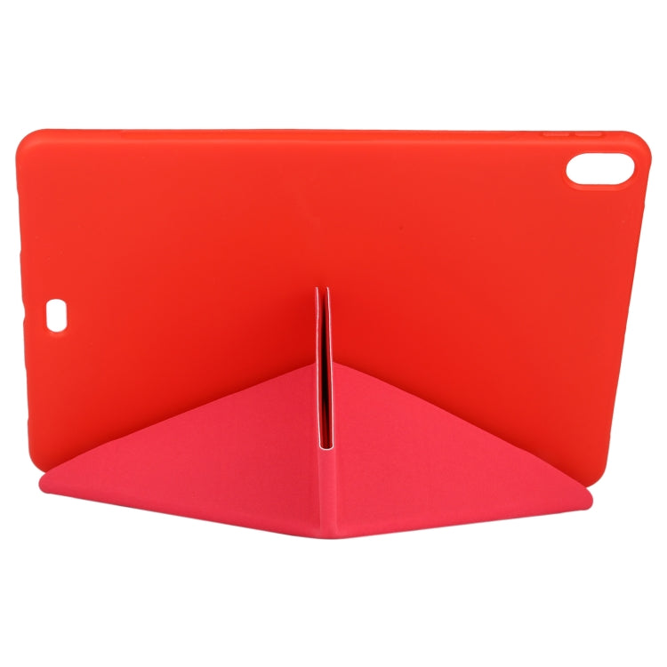 Millet Texture PU+ Silicone Full Coverage Leather Case with Multi-folding Holder for iPad Air (2020) 10.9 inch, For iPad Air (2020) 10.9 inch