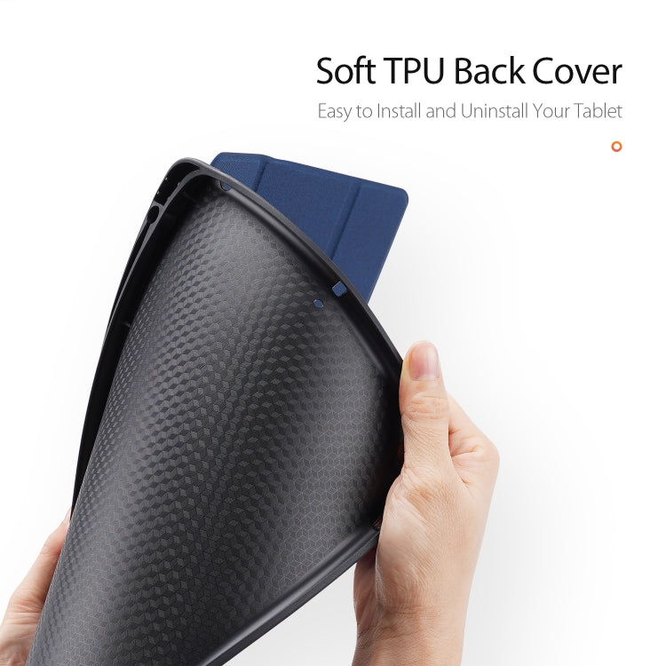 For iPad 10.2 DUX DUCIS Domo Series Horizontal Flip Magnetic PU Leather Case with Three-folding Holder & Pen Slot & Sleep / Wake-up Function, For iPad 10.2