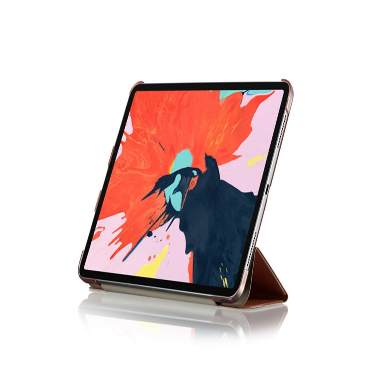 Silk Texture Horizontal Flip Ultra-thin Double-sided Clip Magnetic PU Leather Case for iPad Pro 11 inch (2018), with Three-folding Holder & Sleep / Wake-up Function, For iPad Pro 11 inch (2018)