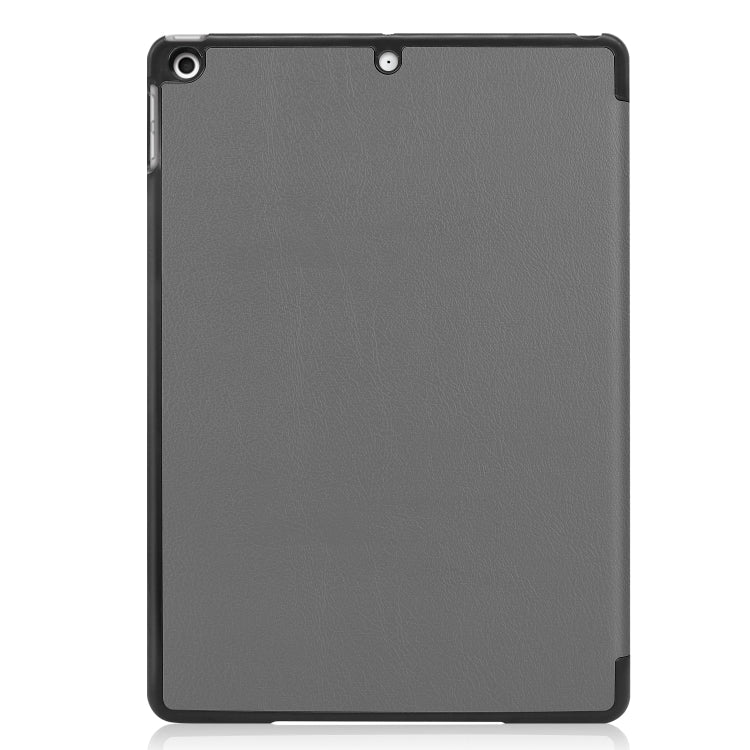 For iPad 10.2 Custer Texture Horizontal Flip Smart PU Leather Case with Sleep / Wake-up Function & Three-folding Holder, For iPad 10.2