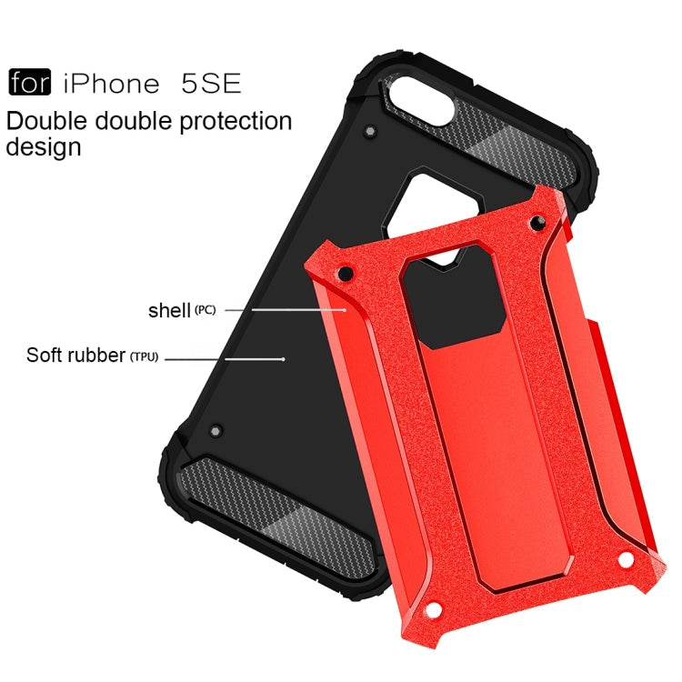 Tough Armor TPU + PC Combination Case for iPhone SE & 5 & 5s, For 5 & iPhone 5S & iPhone SE