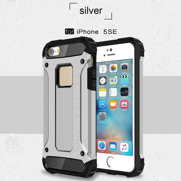 Tough Armor TPU + PC Combination Case for iPhone SE & 5 & 5s, For 5 & iPhone 5S & iPhone SE