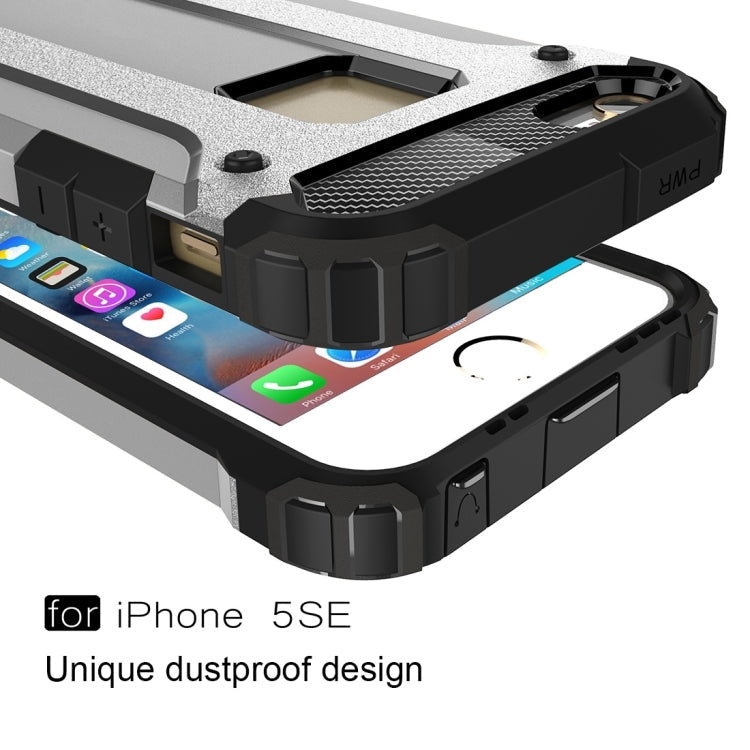 Tough Armor TPU + PC Combination Case for iPhone SE & 5 & 5s, For 5 & iPhone 5S & iPhone SE