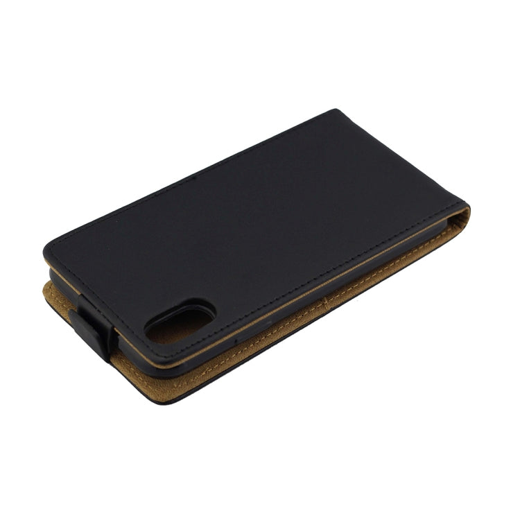 For iPhone X / XS Business Style Vertical Flip TPU Leather Case with Card Slot
