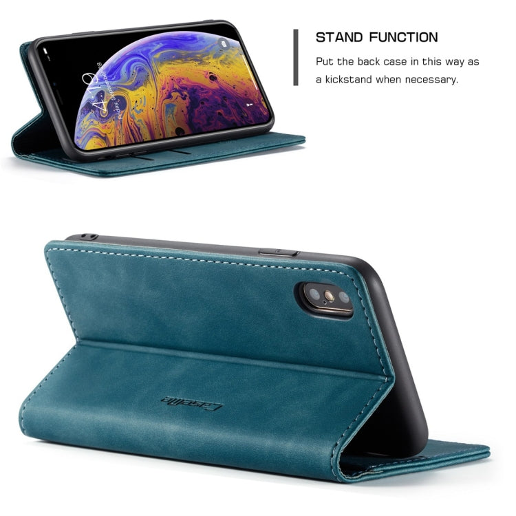 For iPhone XS Max CaseMe-013 Multifunctional Retro Frosted Horizontal Flip Leather Case with Card Slot & Holder & Wallet, For iPhone XS Max