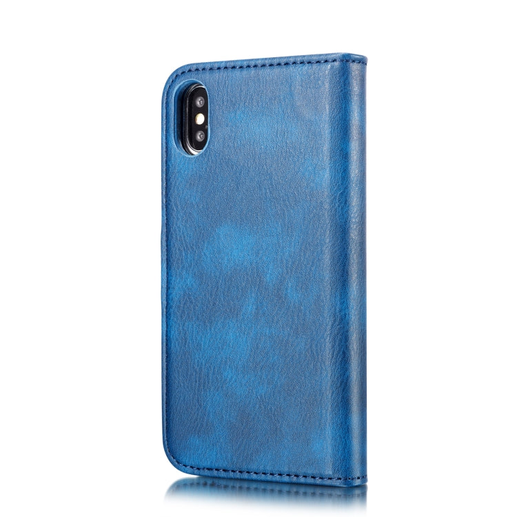 For iPhone XS Max DG.MING Crazy Horse Texture Flip Detachable Magnetic Leather Case with Holder & Card Slots & Wallet, For iPhone XS Max, iPhone XS Max