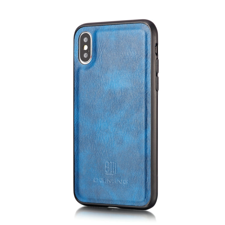For iPhone XS Max DG.MING Crazy Horse Texture Flip Detachable Magnetic Leather Case with Holder & Card Slots & Wallet, For iPhone XS Max, iPhone XS Max