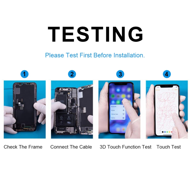 JK TFT LCD Screen for iPhone XR with Digitizer Full Assembly(Black)