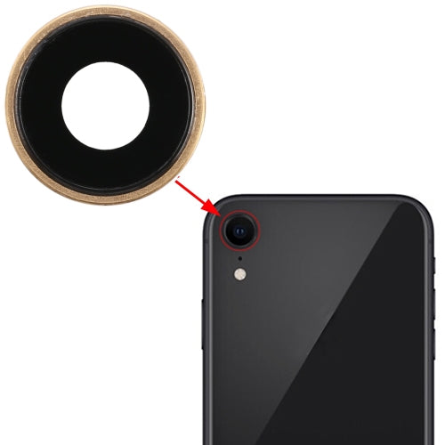 Back Camera Bezel with Lens Cover for iPhone XR, For iPhone XR, For iPhone XR(Rose Gold)