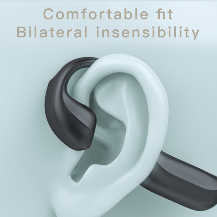 G100 Bluetooth 5.0 Wireless Ear-mounted Sports Waterproof Bone Conduction Earphone (Black)