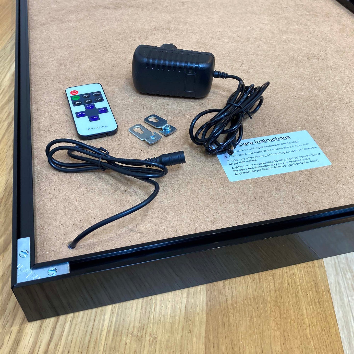 Illuminated Artwork Christmas Illustration "Christmas Tree and Fire" with Personalisation