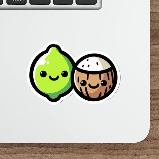 Lime and Coconut Sticker