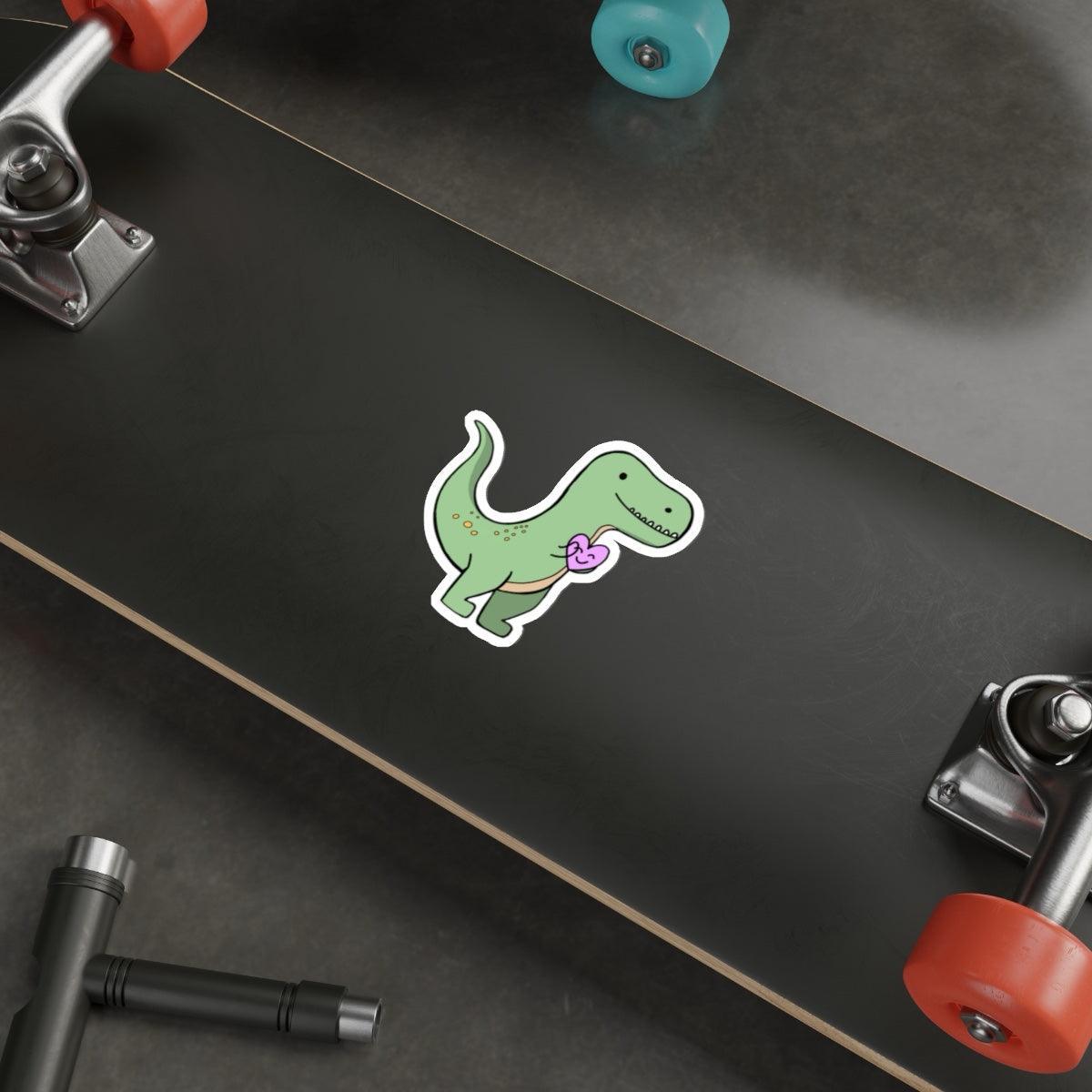 T-Rex with Heart Sticker