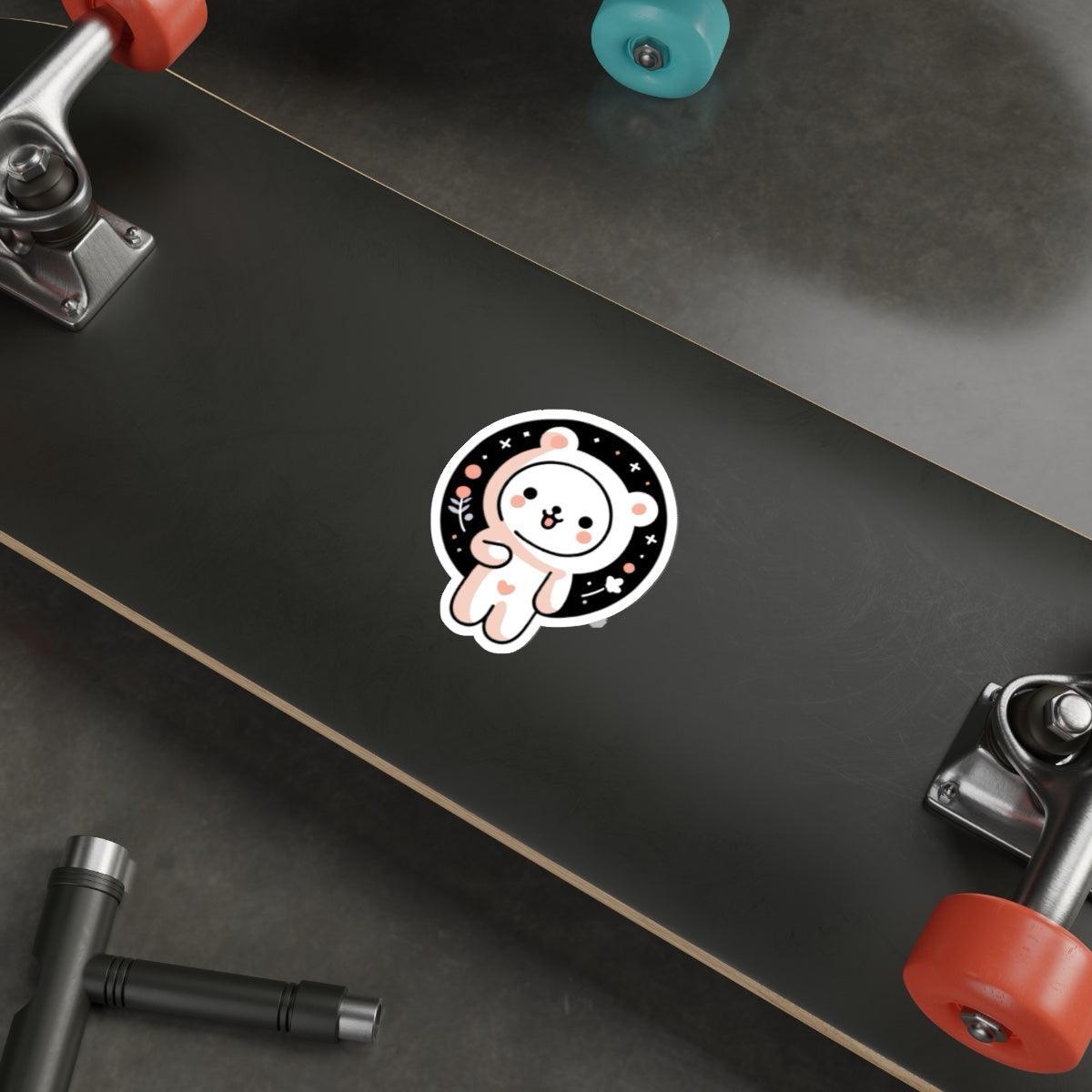 Adorable Cartoon Bear Sticker | Cute Laptop & Journal Decal