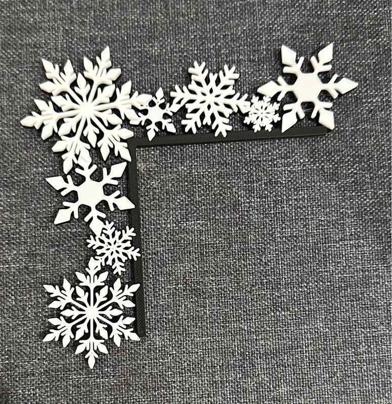 3D Printed Snowflake Light Switch Frame | Christmas Home Decor | Festive Wall Decoration | Winter Room Accent