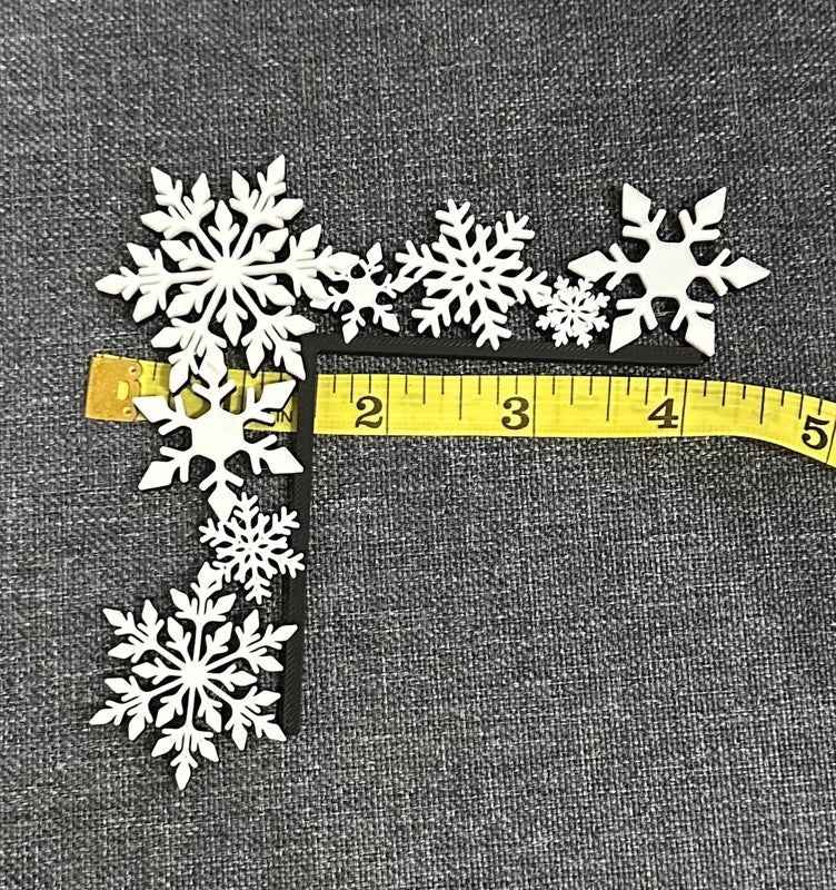 3D Printed Snowflake Light Switch Frame | Christmas Home Decor | Festive Wall Decoration | Winter Room Accent