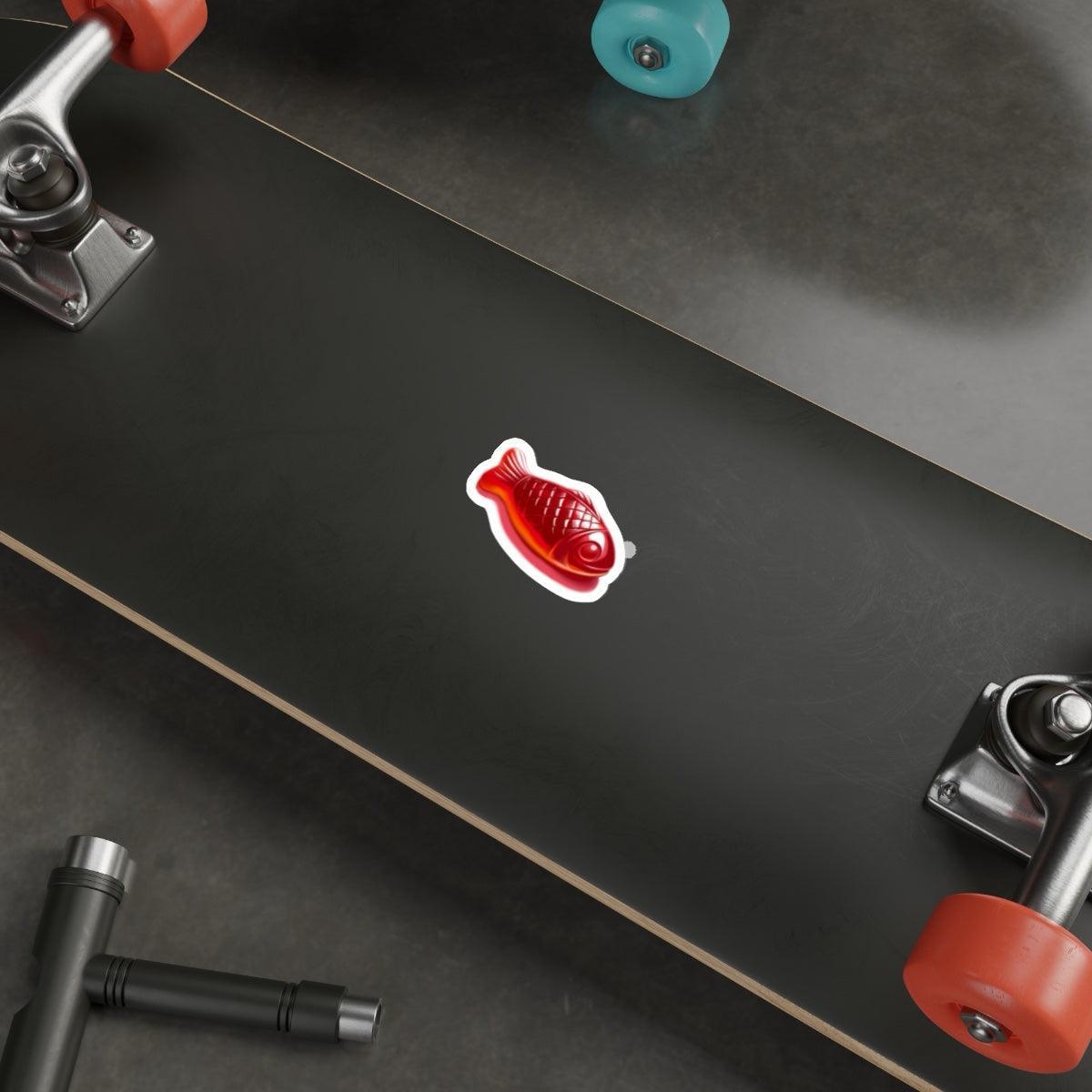 Red Gummy Fish Sticker