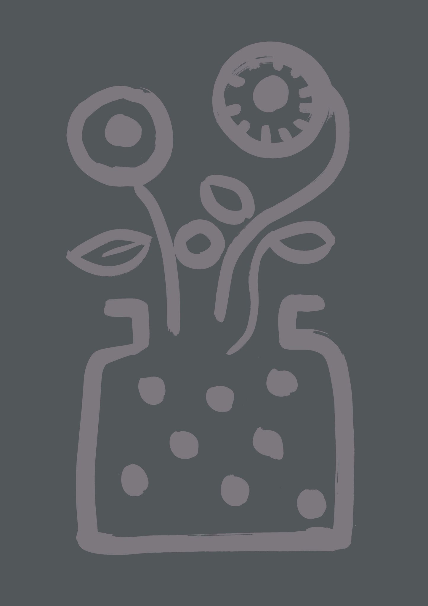 Vase & Flower Print
