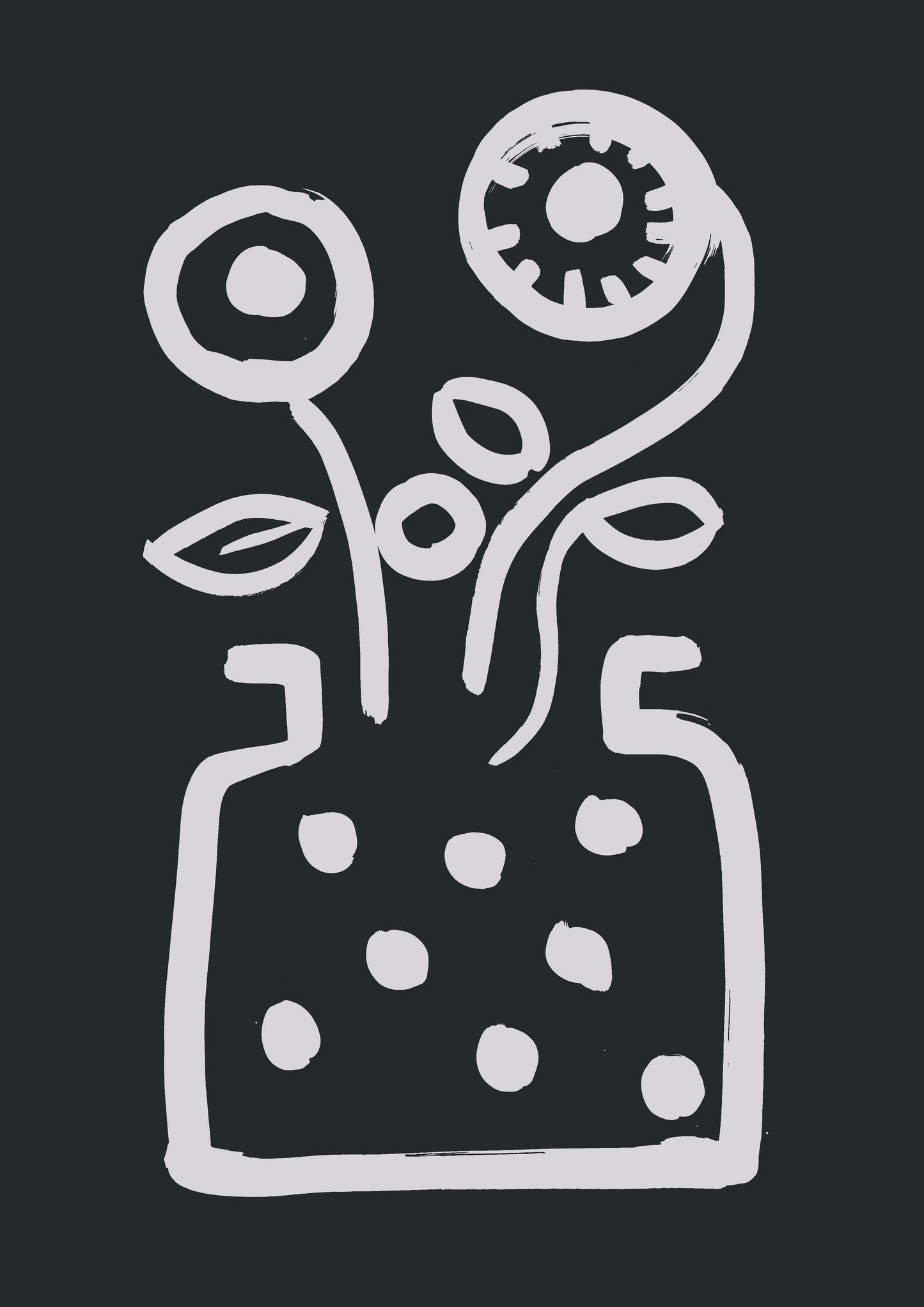 Vase & Flower Print