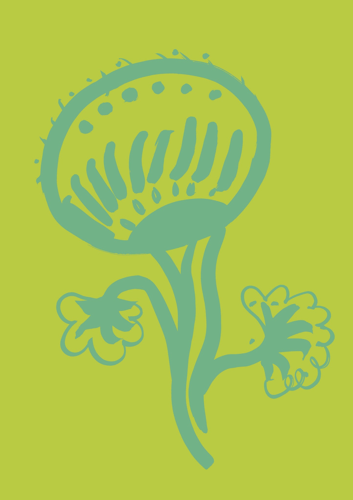Vase & Flower Print