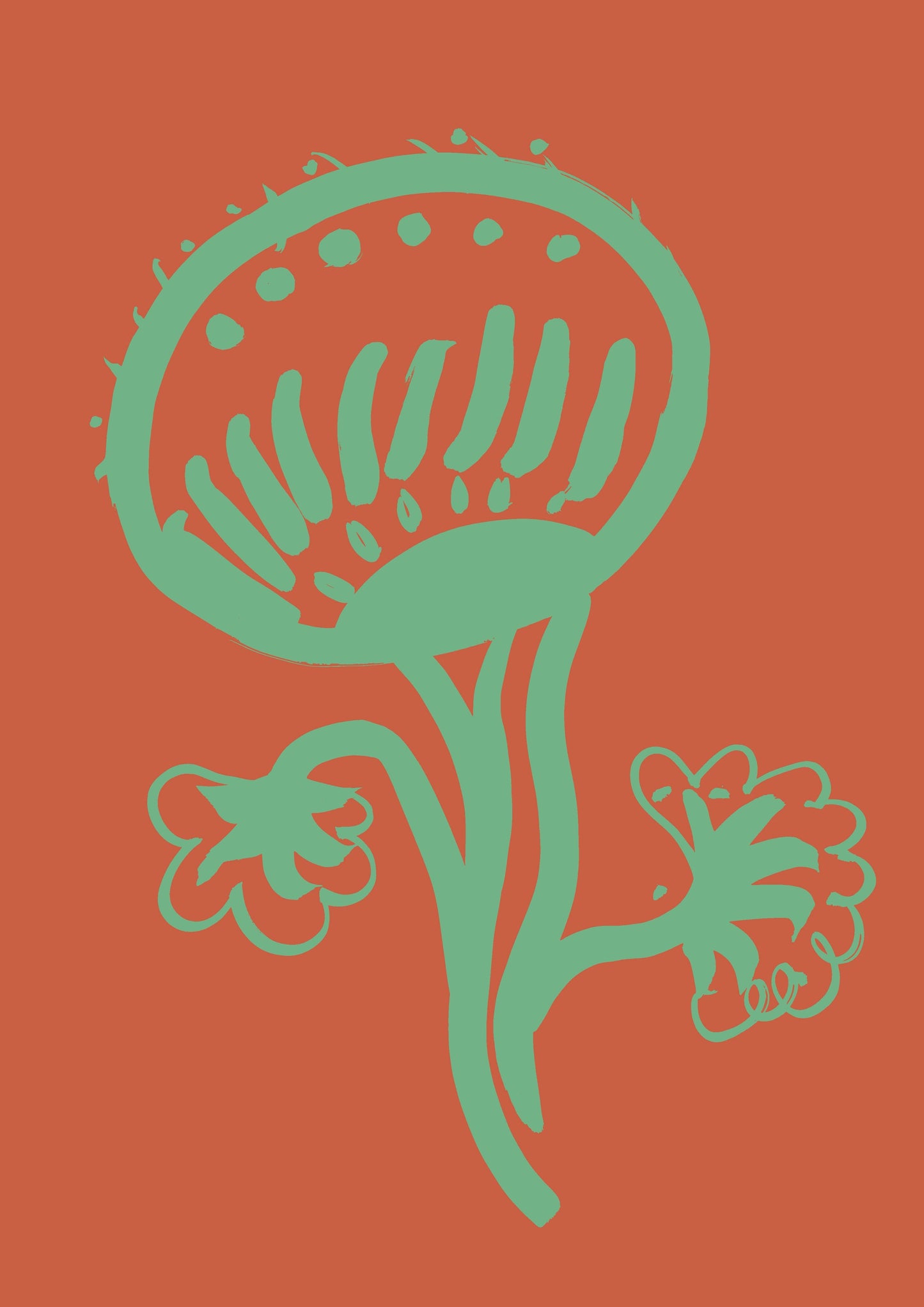 Vase & Flower Print