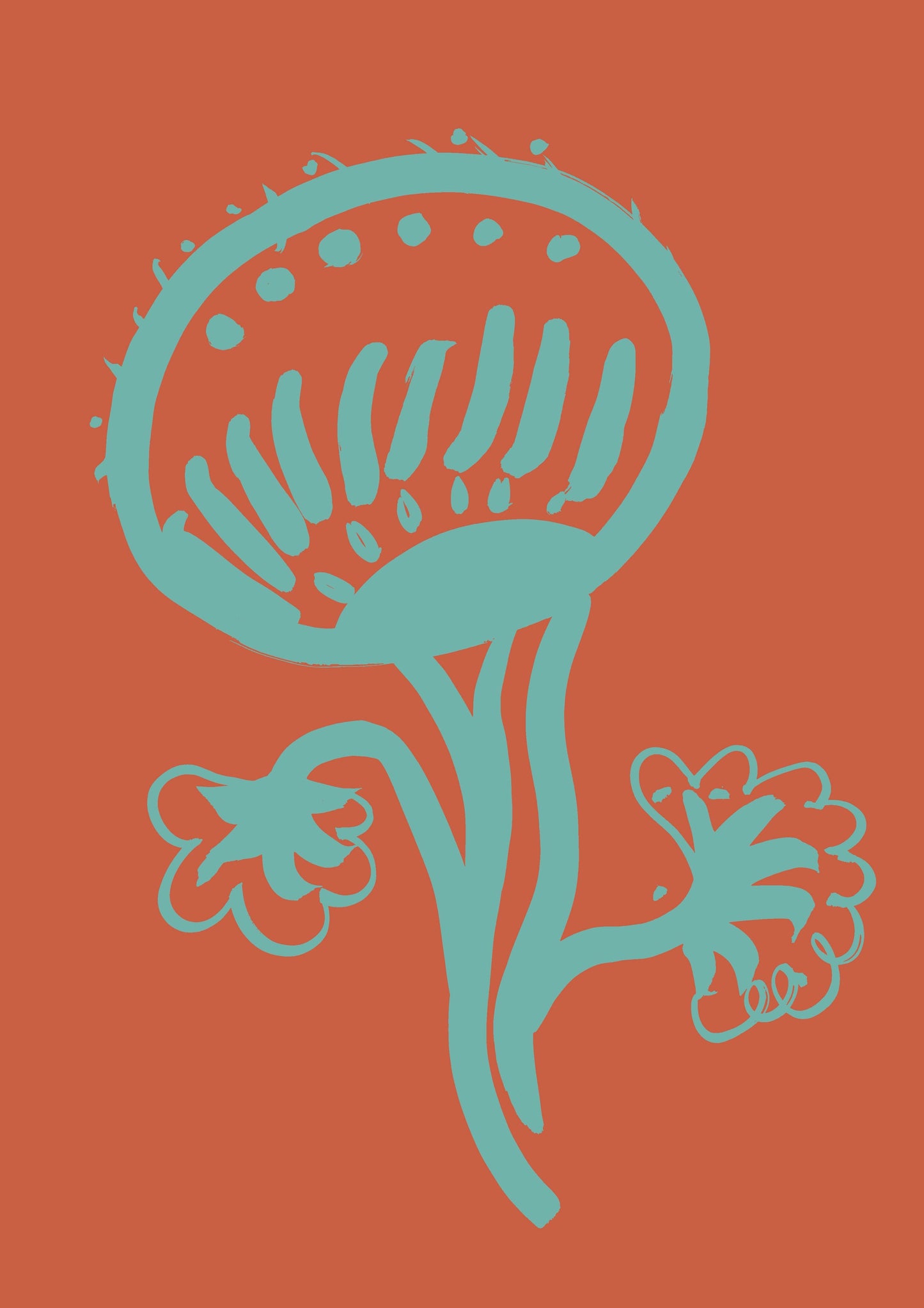 Vase & Flower Print