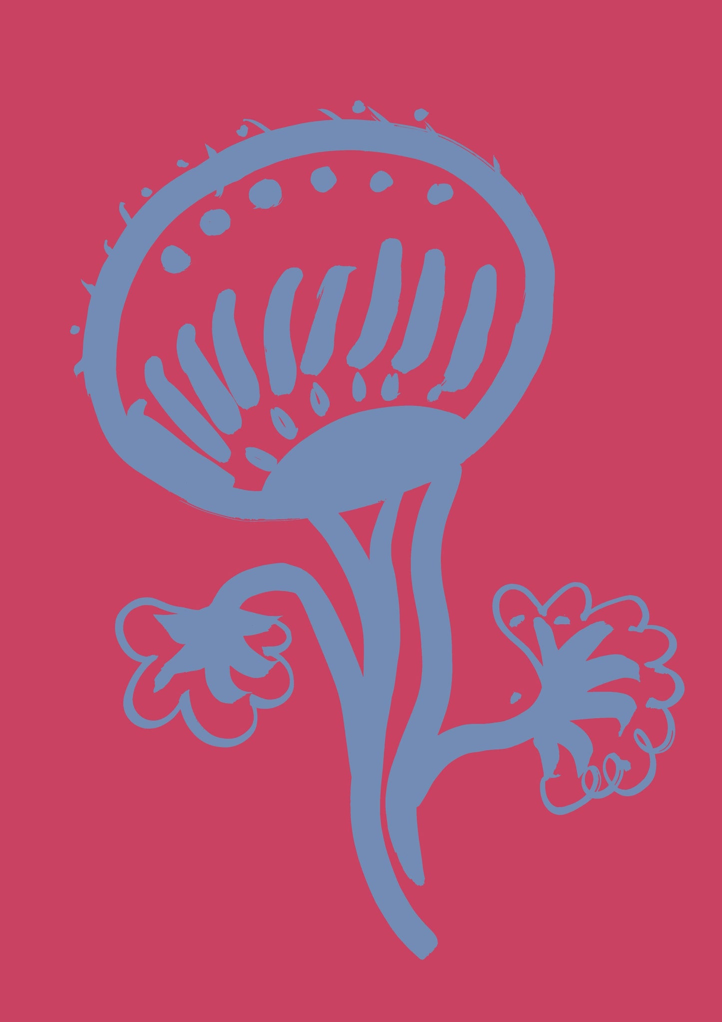 Vase & Flower Print