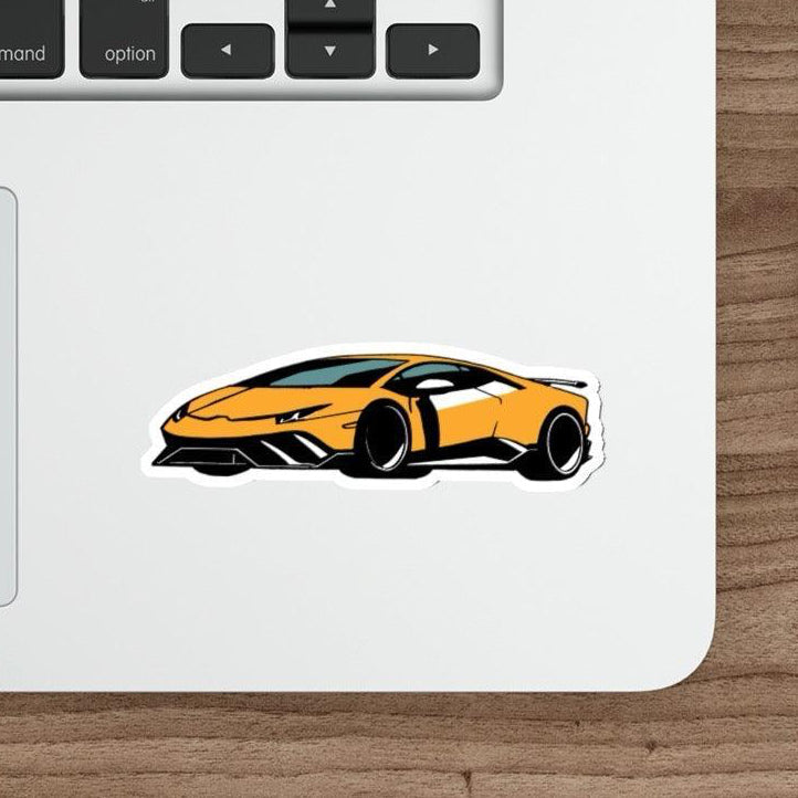 Minimalistic Sports Car Sticker