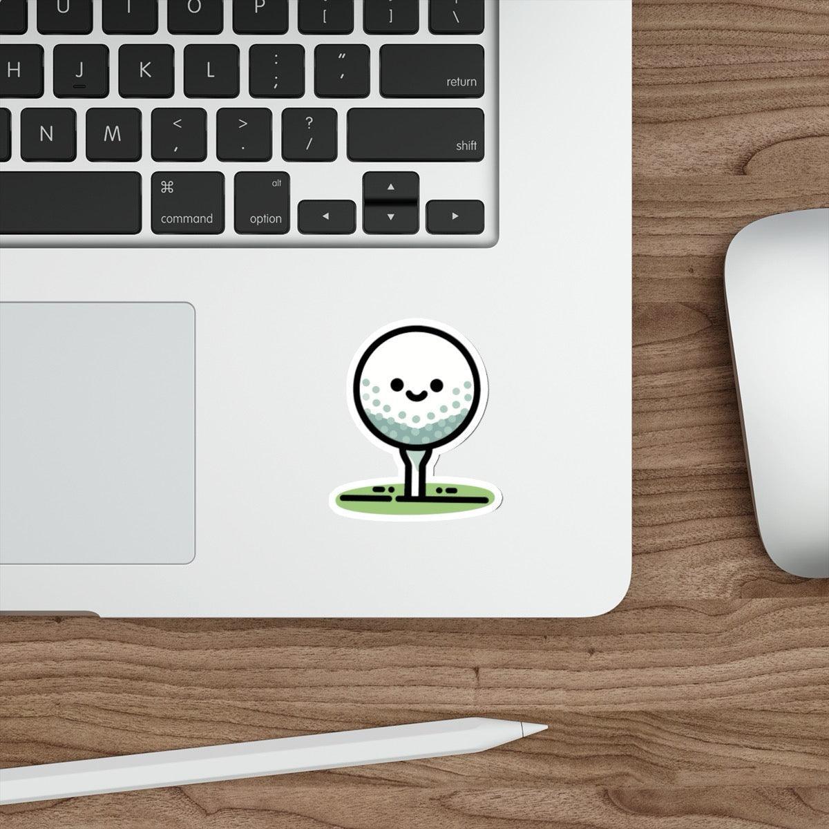 Golf Ball on Tee Sticker