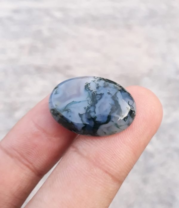 23ct Moss Agate - Green Moss Agate - Indian Moss Agate - 18x25mm