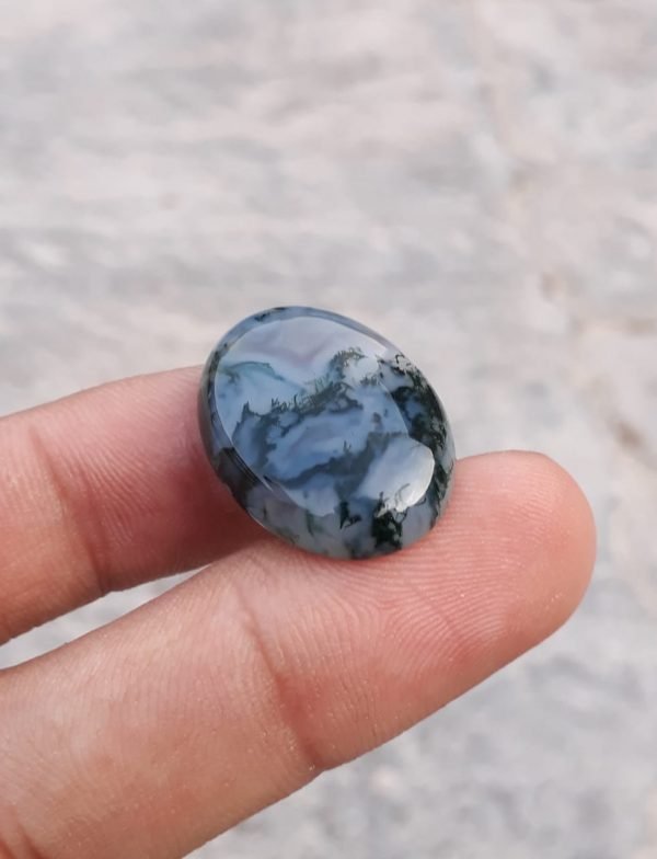 23ct Moss Agate - Green Moss Agate - Indian Moss Agate - 18x25mm