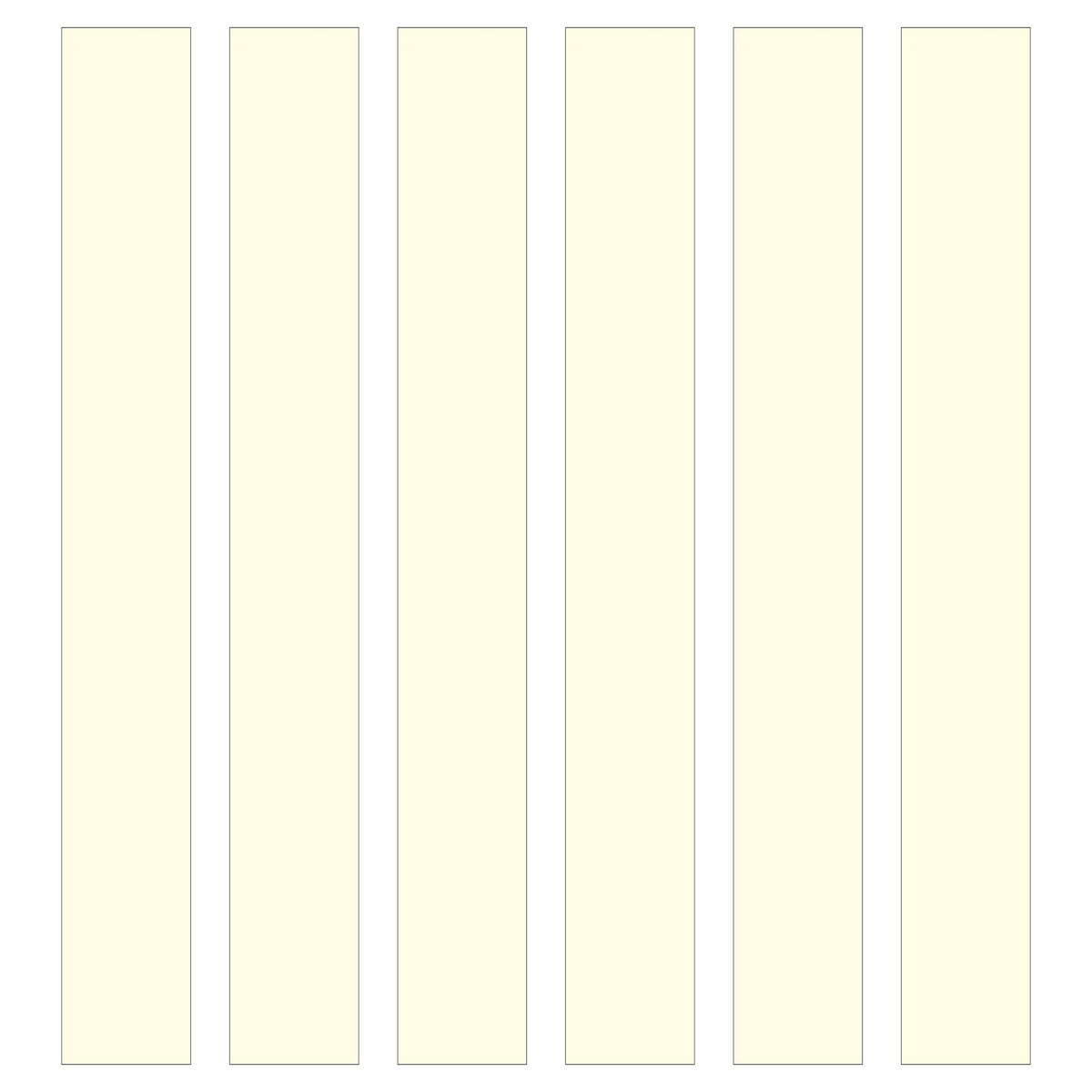 Plain Ivory Paper Chain Card Strips. 5 Meter / 16 Feet Long. Wedding Party Decor