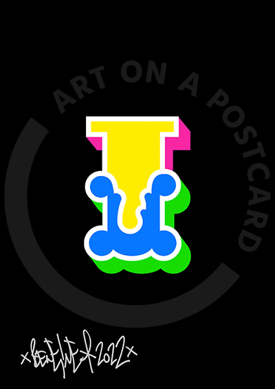 Ben Eine - Circus Font Letters, Hand-signed