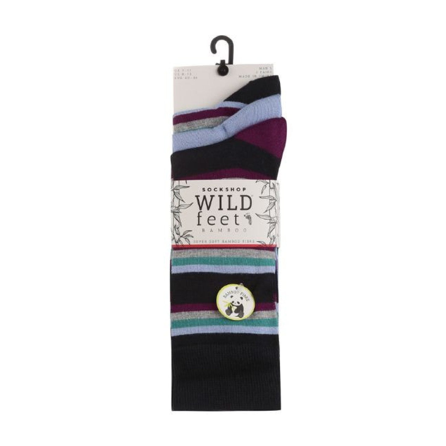 3 Pack Mens Colourful Modern Patterned Bamboo Dress Socks