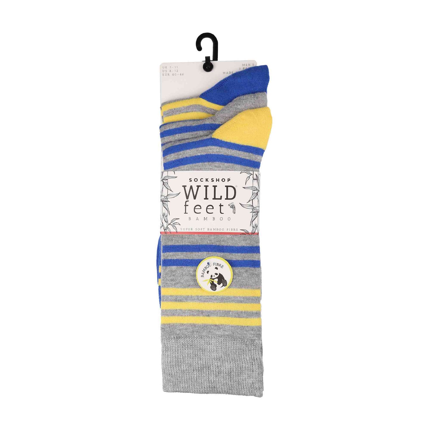 3 Pack Mens Colourful Modern Patterned Bamboo Dress Socks