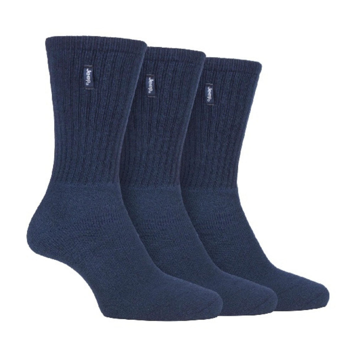 3 Pack Mens Vintage Cotton Cushioned Socks for Hiking Boots