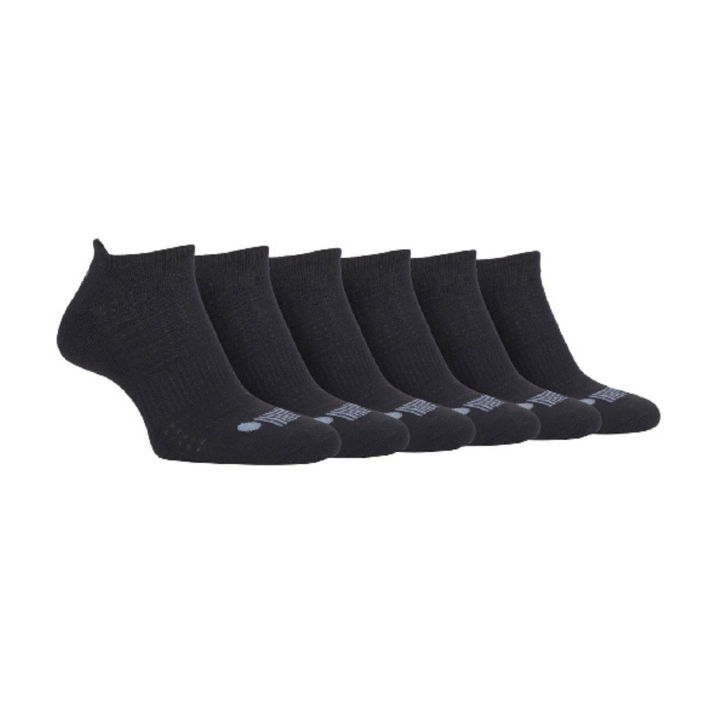 6 Pack Mens Cotton Cushioned Sport Ankle Trainer Socks for Running