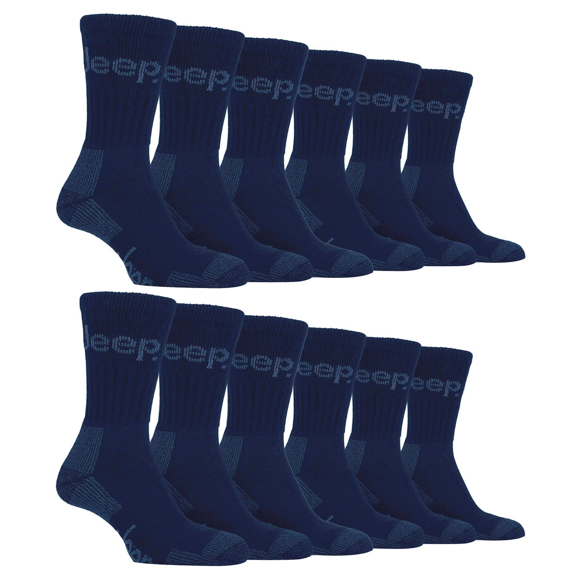 Mens Luxury Cushioned Cotton Hiking Socks (Multipack Options)