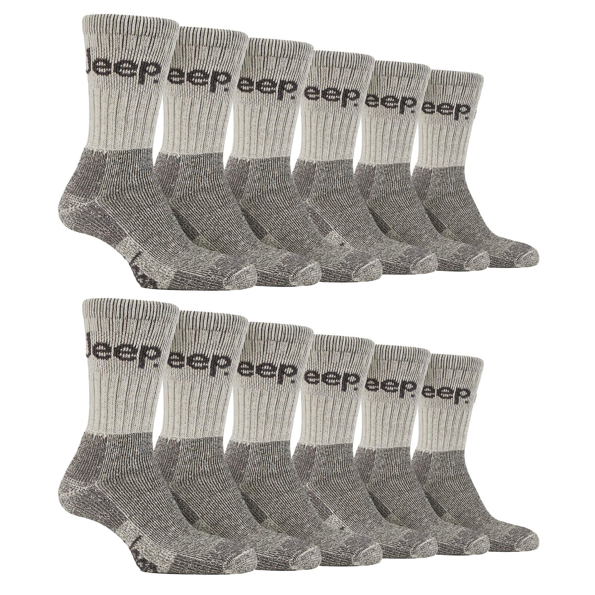 Mens Luxury Cushioned Cotton Hiking Socks (Multipack Options)