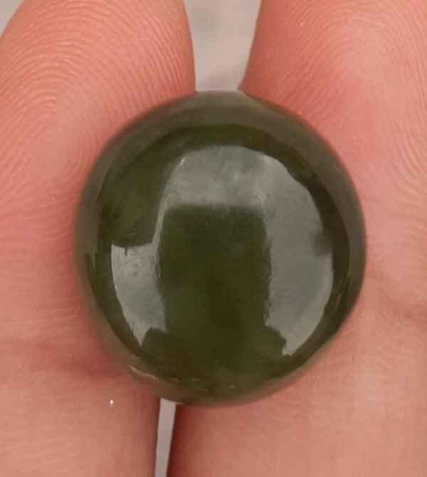 26ct Jade, Nephrite Jade Cabochon, Jade Green, Good Quality Jade Stones - 16x16x10mm