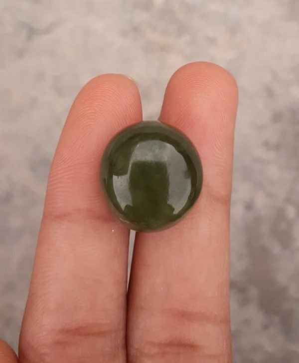 26ct Jade, Nephrite Jade Cabochon, Jade Green, Good Quality Jade Stones - 16x16x10mm